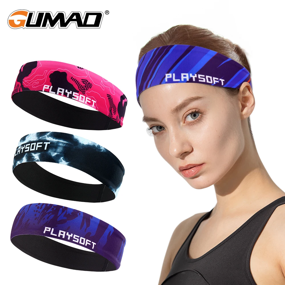 

Elastic Sweatband Head Band Sports Sweat Headband Fitness Bandage Bicycle Tennis Basketball Running Yoga Women Men Hair Bands