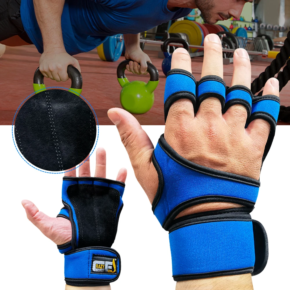 Перчатки Для Тяжелой Атлетики Crazyfox С Поддержкой Запястья Перекрестных