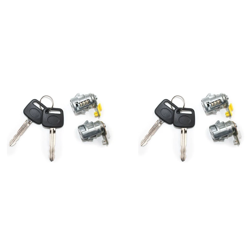 

2X Door Lock Set With Key(L & R) For 89-95 Toyota Pickup 89-98 4Runner For Toyota Door Lock Cylinder Key 69051-35030