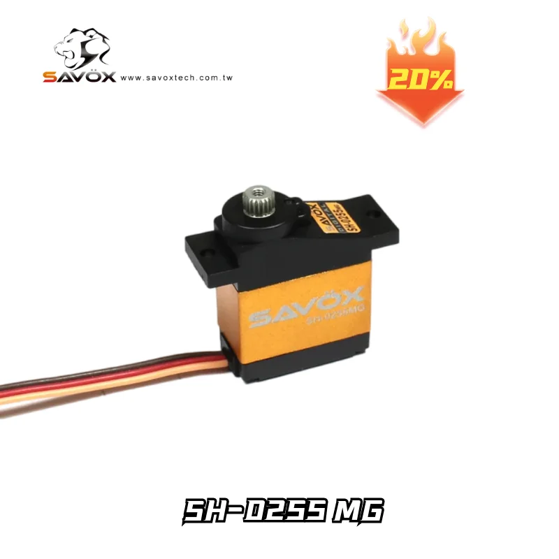 

Original Savox SH 0255MG Micro Servo 0.13S 3.9kg Metal Gear Digital Servo For RC Extreme Flight Helicopters Airplanes