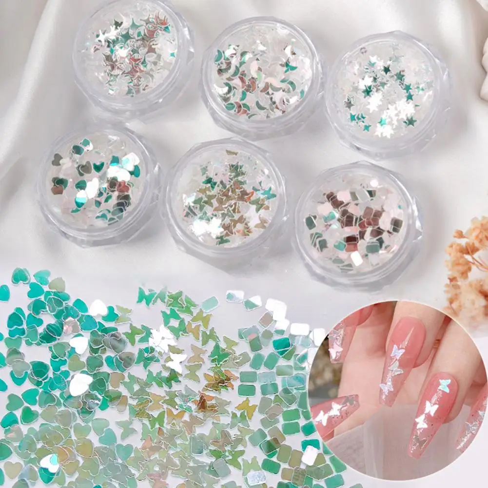 

1 Box Nail Ornament Exquisite Attractive Creative Shape Nail Supplies Nail Decoration Nail Art Glitter