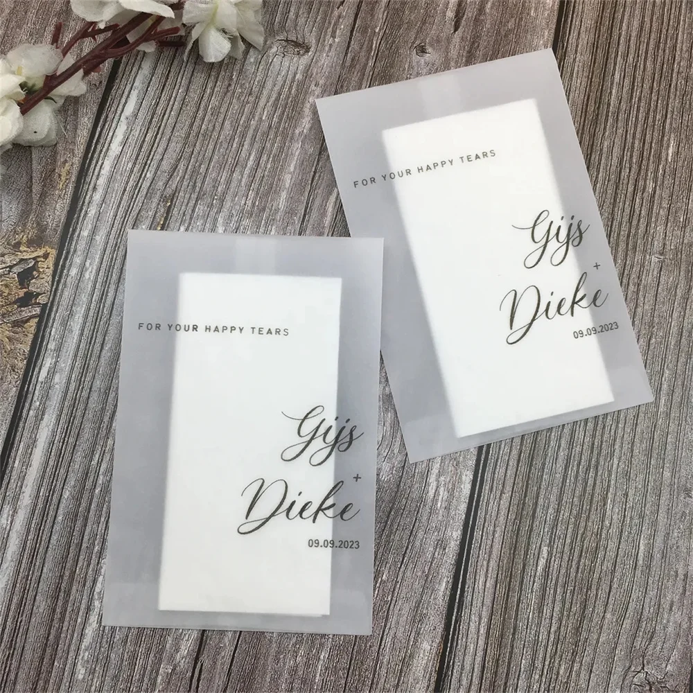 25 шт. салфетки Happy Tears-свадебные салфетки-для ваших счастливых