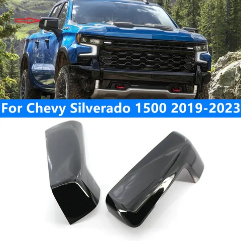 2 шт. глянцевая черная боковая крышка зеркала для Chevy Silverado 1500 2019 2020 2021 2022 2023