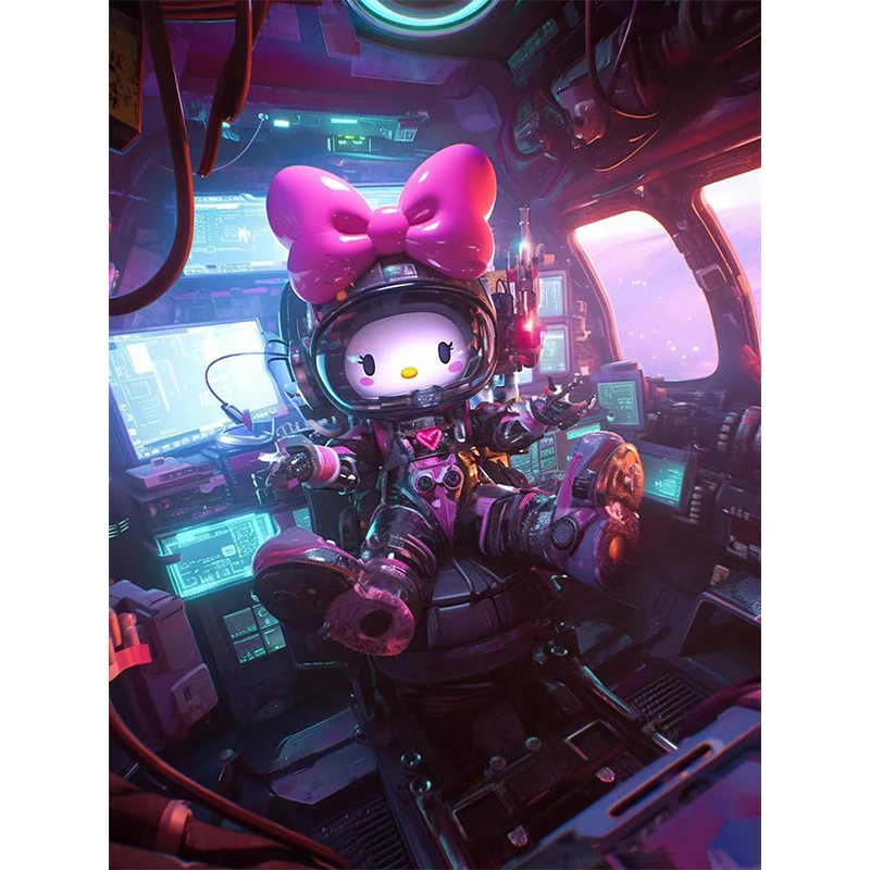 Sanrio Melody 5D ручной работы мультяшный бриллиантовый Набор для рисования