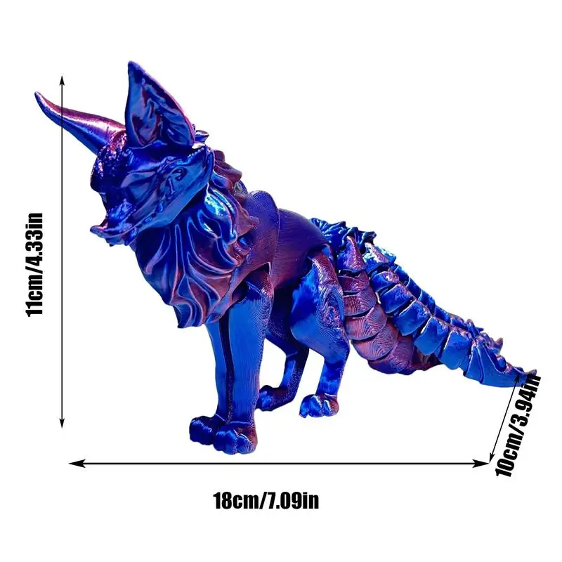 Коллекционная фигурка лиса 9 хвостов | AliExpress