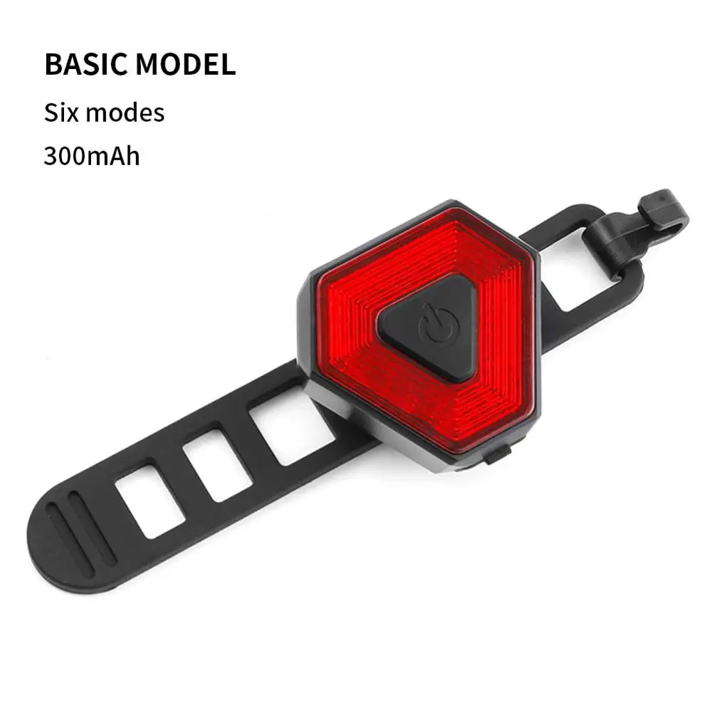 

Bicycle Warning Lamp Mountain Bike USB Charging Tail Lights High Brightness LED Waterproof Rear Lamp Outdoor Cycling Accessories