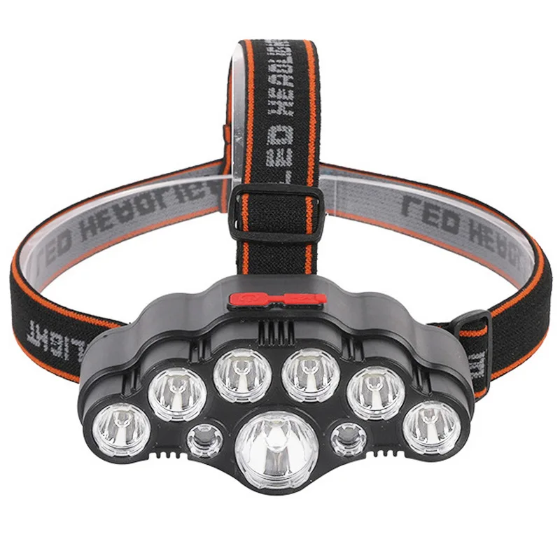 Led 18650 Outdoors Head Light Powerful Rechargeable Led Headlamp Emergency Lighting Fishing Supplies Camping Equipment Lantern