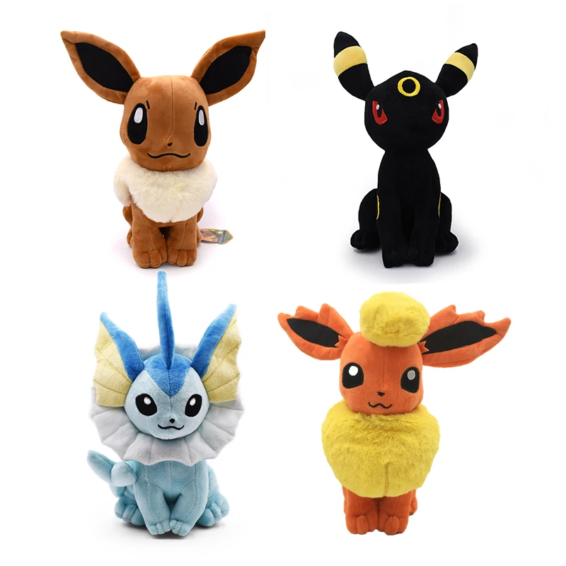 

TAKARA TOMY Pokemon Plush Toys Standing Shiny Sylveon Eevee Vaporeon Espeon Stuffed Animal Dolls For Kids Birthday Gift