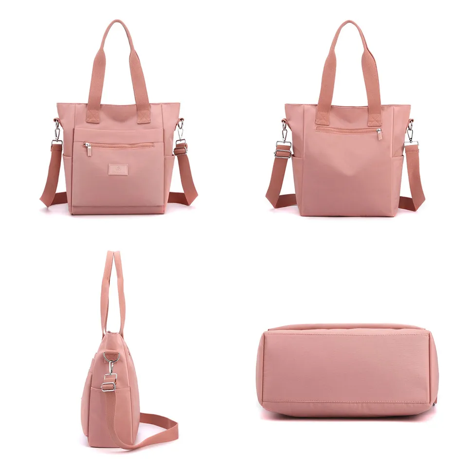 Women Backpack Nylon Shoulder Bags For Teenage Female Bookbags Vintage Female Casual Travel Crossbody Bag