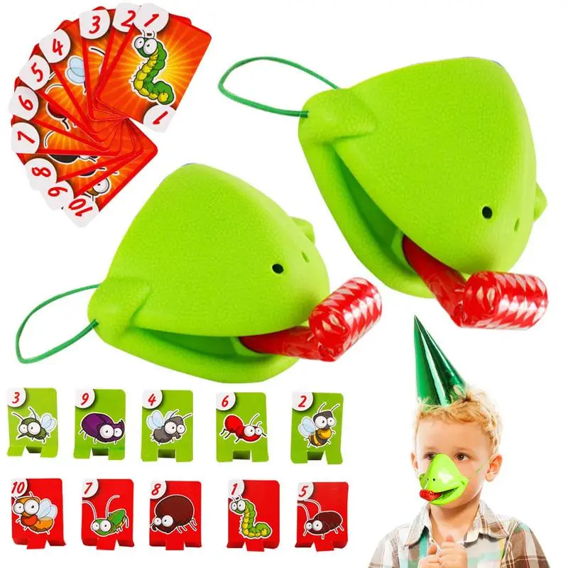 

Tic Tac Tongue Out Puzzle Game With Frog Tongue Design Be Quick To Lick The Bugs Chameleon Memory Fun Games Toys for Kids Party