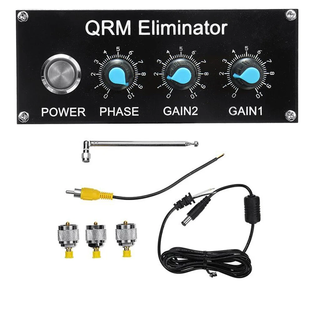

QRM Eliminator X-Phase HF Bands Second Generation 1-30 MHz 125*110*51mm Sma Loop Rod Antenna Ptt Cable Uhf/SL16-SMA Dcplug Kit