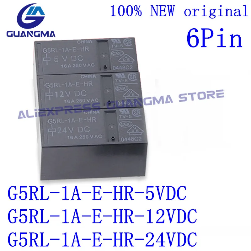 10 шт., 100% Новые оригинальные реле мощности, фотореле, 12 В постоянного тока, 24 В постоянного тока, 6 контактов, 16 А, В переменного тока, 5 в постоянного тока, 12 В, 24 В, Фотоэлементы