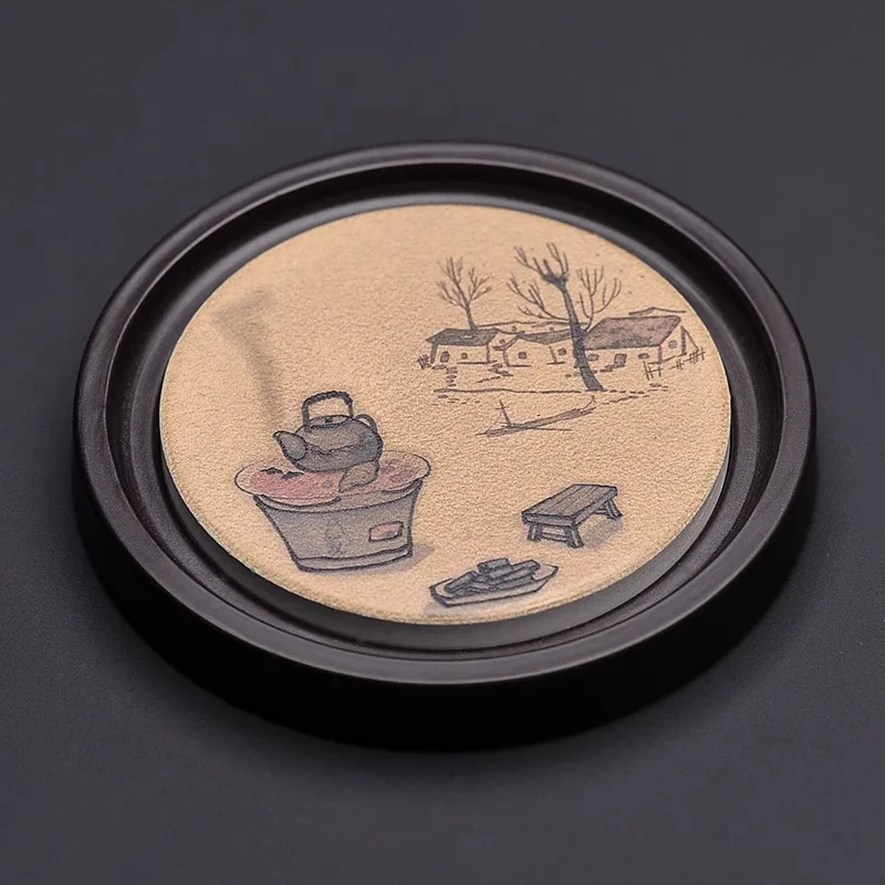 

Деревянный поднос для чашки из сандала