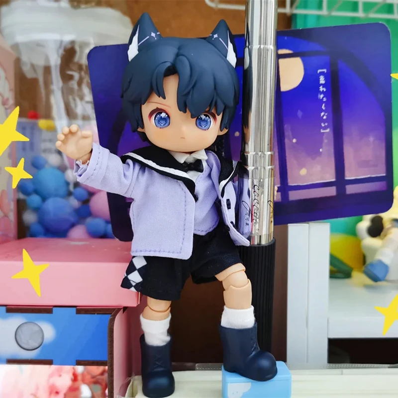 Оригинальный Nagi Bjd Blind Box Exchange Student Series Аниме Фигурка Сюрприз Mystery Guess Bag Симпатичная