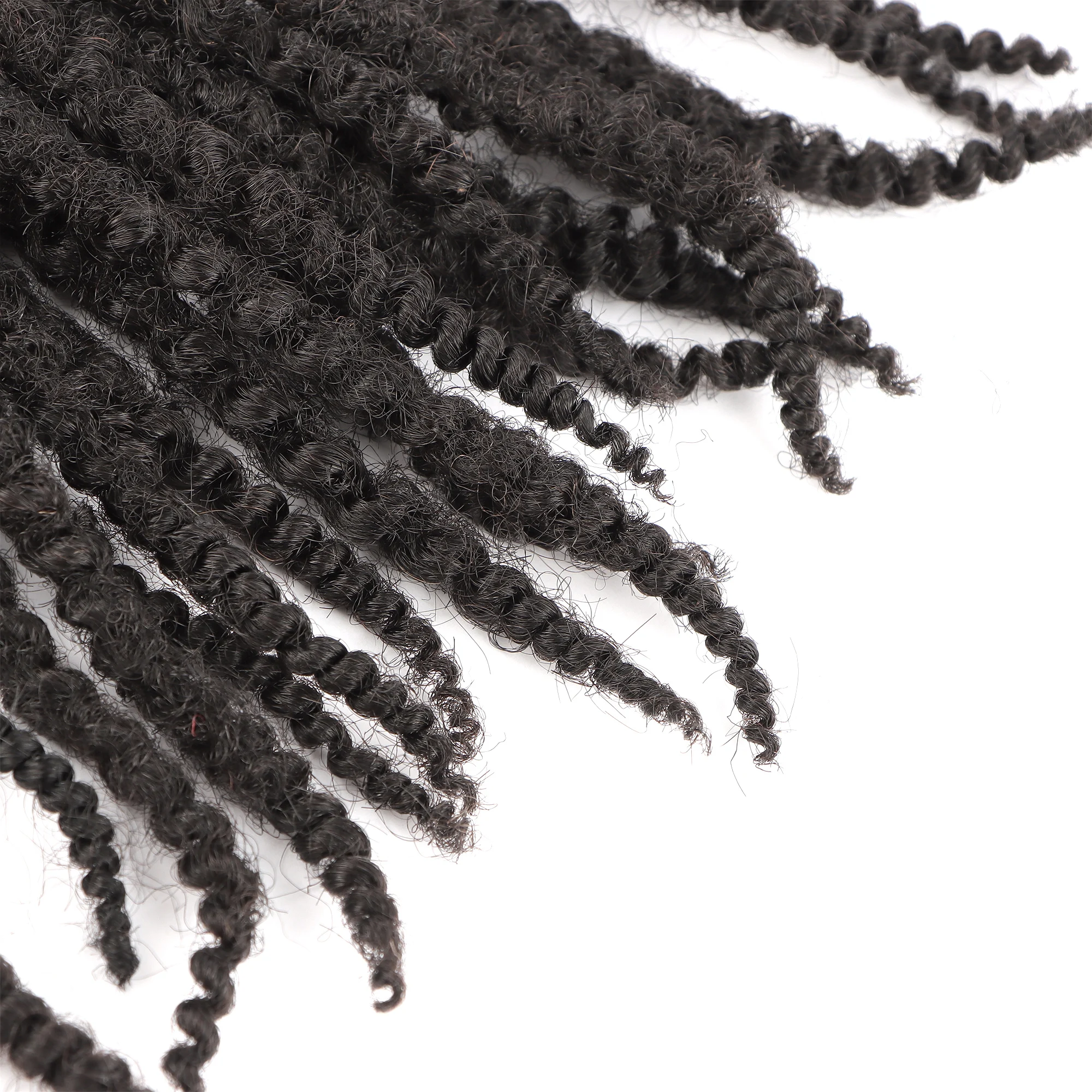 AHVAST 0 6 см Т-образные текстурированные локоны со спиральными кончиками вьющиеся