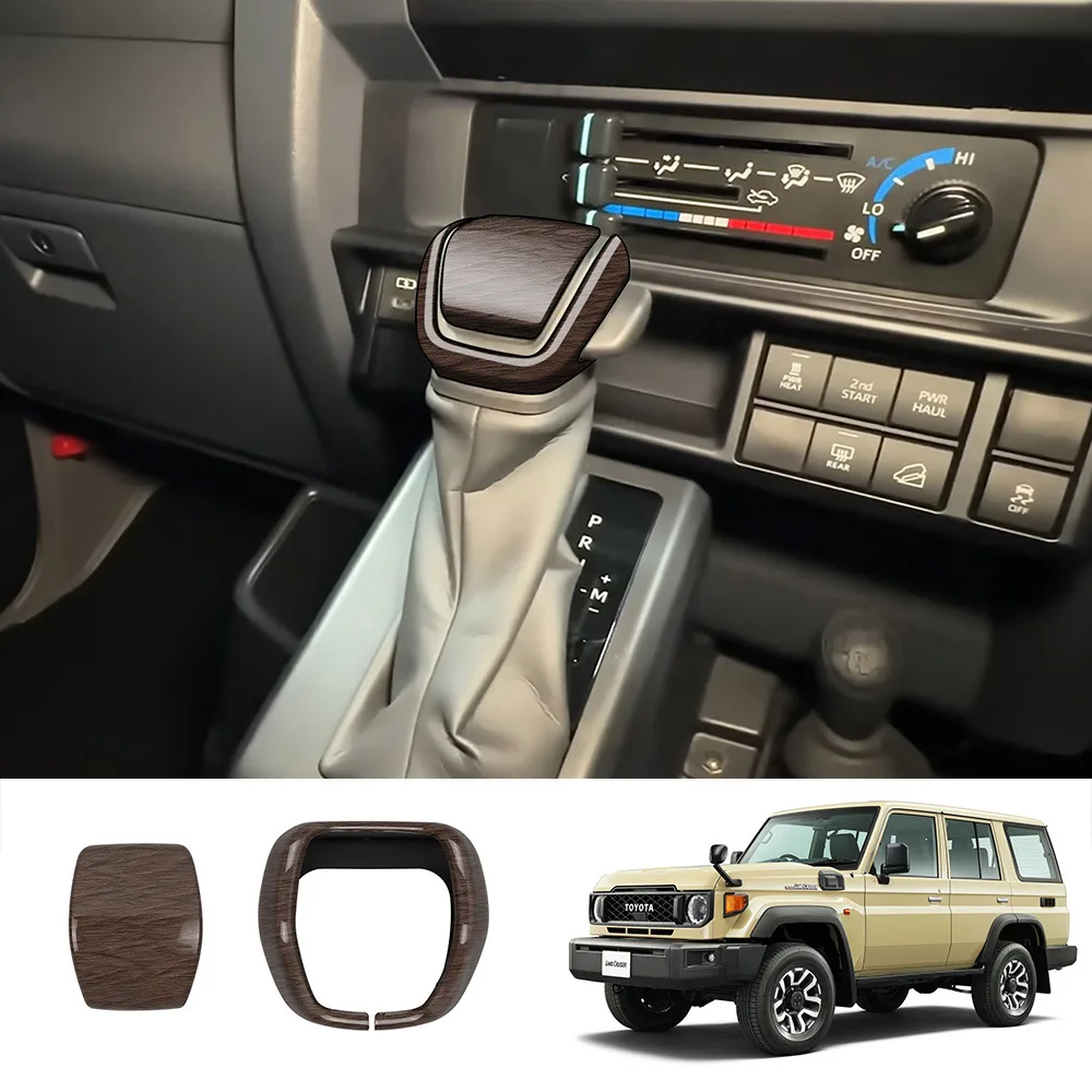 

RHD для Toyota Land Cruiser 250 Prado LC250 LC300 70 ABS углеродное волокно, автомобильная ручка переключения передач, крышка переключения передач, накладка, аксессуары