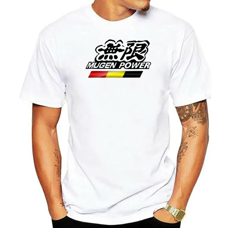 

New Mugen Power Jazz Tuning Racinger Car Logo Men White T-Shirt S-3XL Personalized T Shirt Custom T Shirt