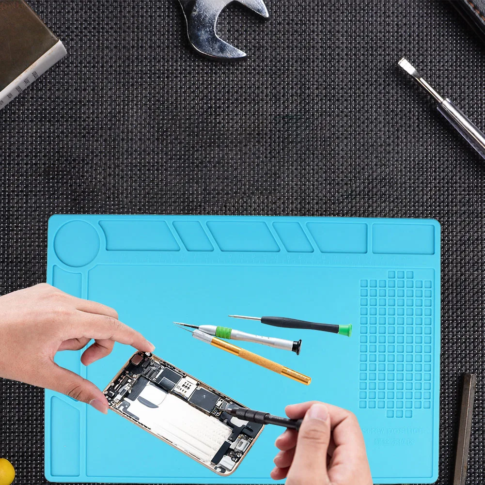 

Heat Insulation Phone Maintenance Mat Repair Platform Cushion Tool Soldering Iron Head Protective Equipment Pad