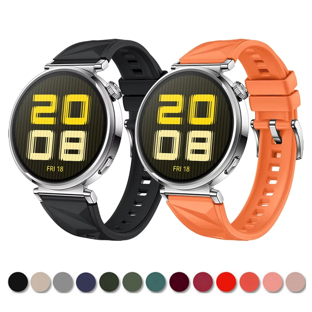 Силиконовый ремешок для часов HUAWEI GT 5 41 мм 46 18 22 Спортивный браслет ремень Ремешок