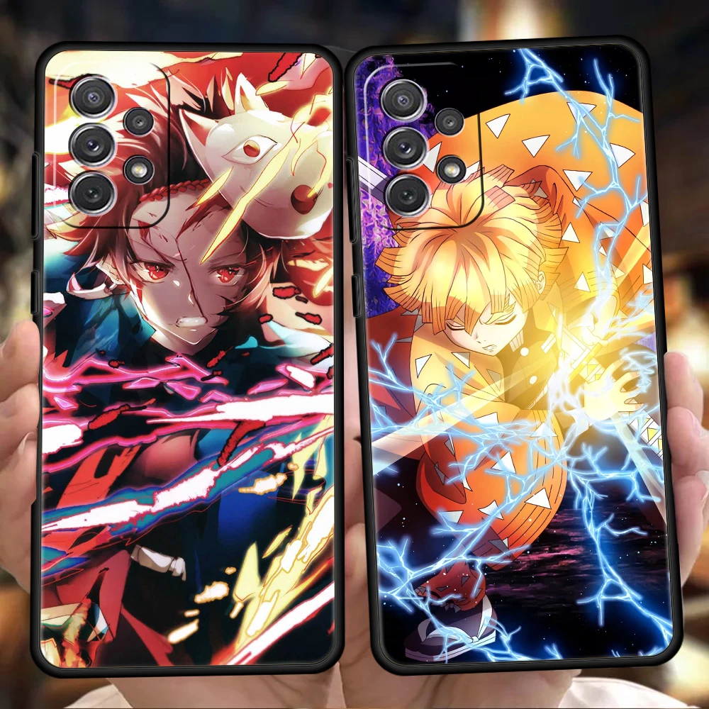 

Demon Slayer Phone Case Cover for Samsung Galaxy A13 A22 A32 A33 A52 A72 A11 A51 A71 A73 5G Bag Shockproof Soft Shell Fundas TPU