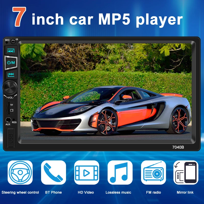 

AHOUDY Bluetooth Autoradio HD Touch Screen FM Audio 2 Din Multimedia Video Player Carplay For Toyota KIA Ford VW Car Radios