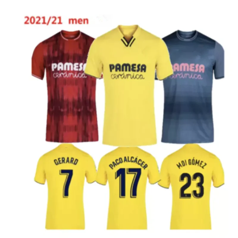 

Villarreal CF Soccer T-Shirt, Pau Jersey, Gerard, Paco, Alcacer, Chukwueze, Day A, 2021, 2022, 21/22