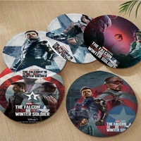disney the falcon and the winter soldier round plush cushion home back cushion soft comfortable 50x50cm buttocks pad