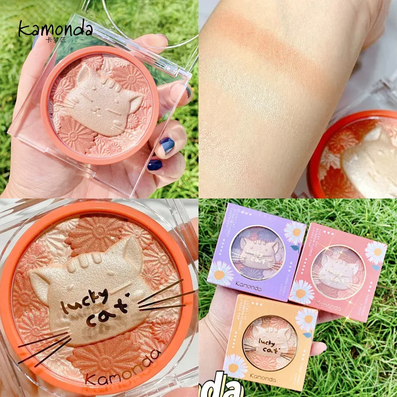 

Kamonda Cosmetics Highlight Blush Velvet Pearl Contouring Palette
