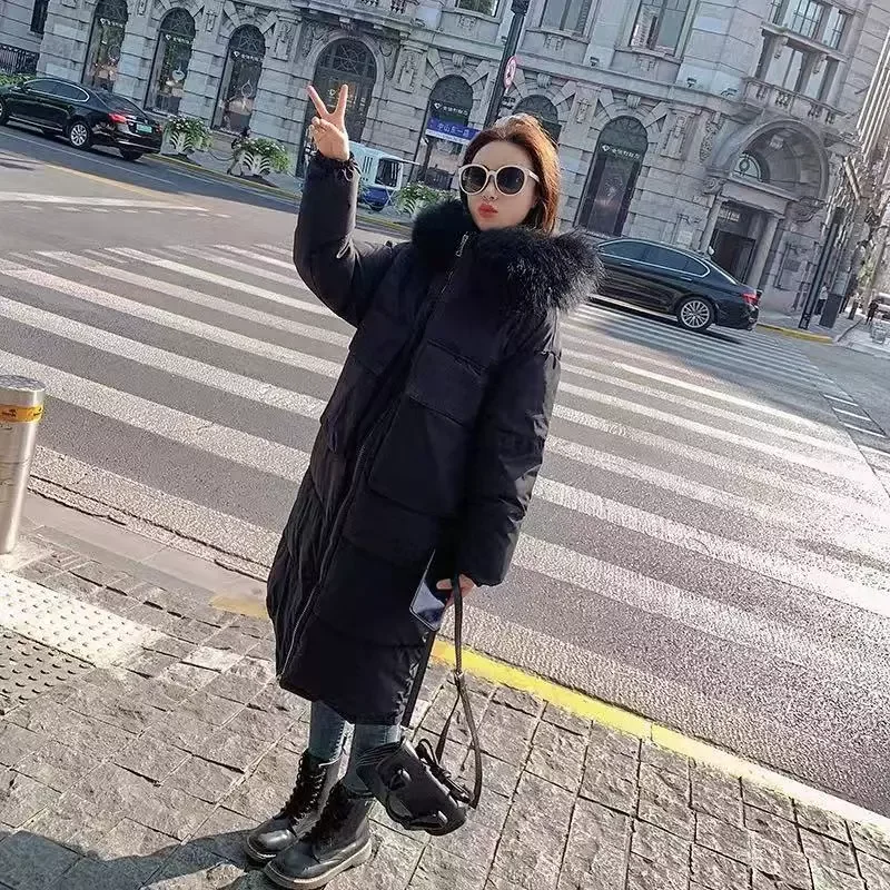 New2022 Parka With Hooded Winter Jacket Women Parka with Big fur