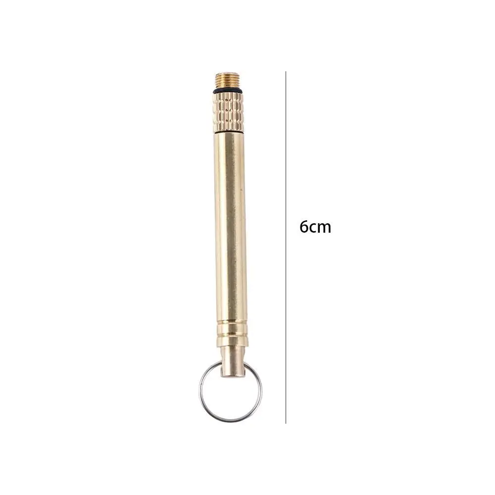 

Accessory Brass With Key Ring Titanium、 Waterproof Travel Toothpick Toothpick Fruit Fork Toothpick Tube Brass Toothpick