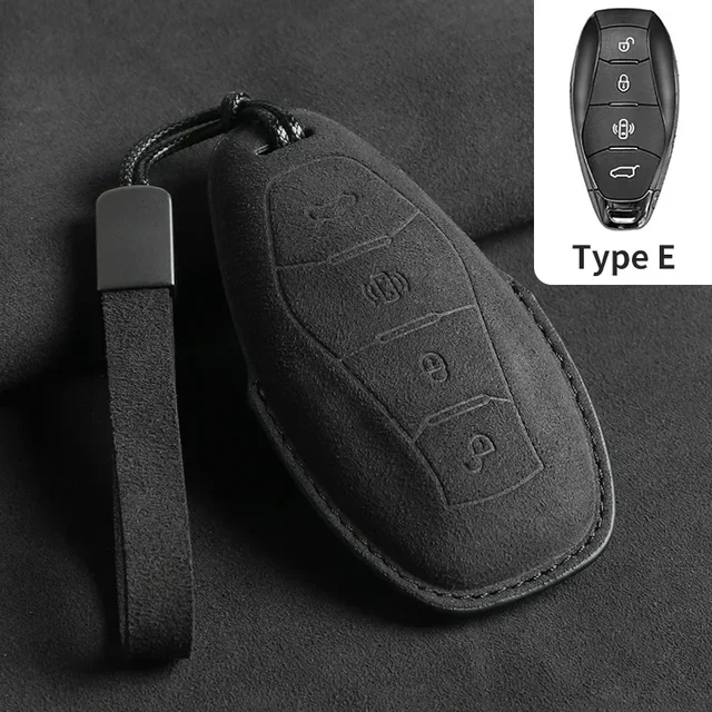

Чехол для автомобильного ключа для FAW Hongqi H5 2021 2022 2023 2024 Hongqi H5, замшевый чехол для ключей для автомобиля для брелока Hongqi