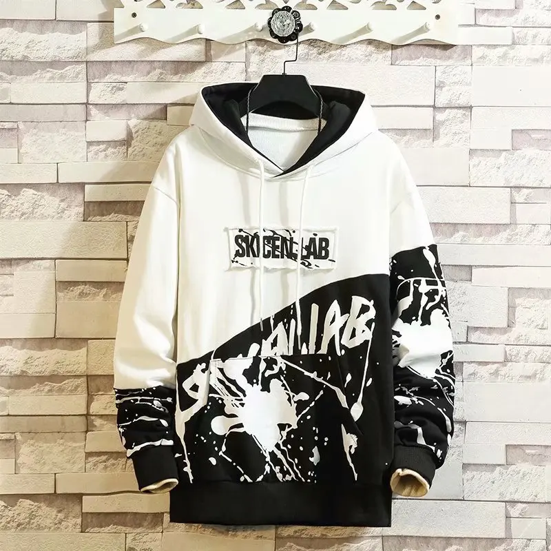 2021 New Casual Men Clothing Fashion Hip Hop Hoodies Men Streetwear Harajuku Men Sweatshirt Japan Style Long sleeve Mens Hoodies