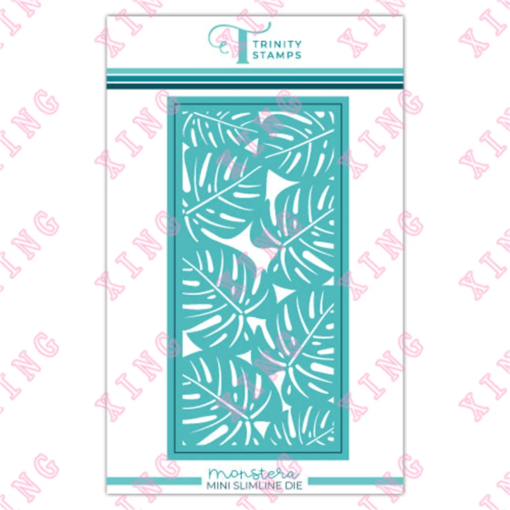 

2022 Scrapbook Embossing Decoration Metal Cutting Dies Mini Slimline Monstera Die Diy Gift Card Craft Knife Blade Punch Cut Dies