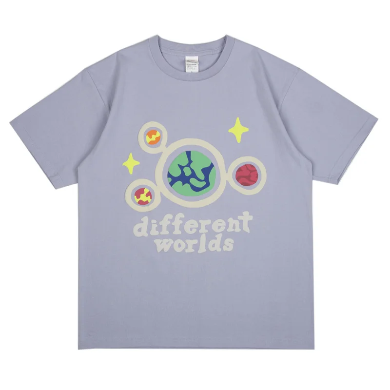 

Harajuku Streetwear T Shirt Letter Planet Graffiti Printed Hip Hop Short Sleeve T-shirts 2022 Summer Korean Fashion Cotton Tops