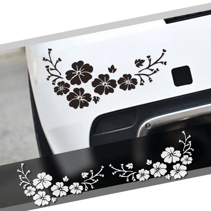 

Wholesale 5 PCS Fashion Flower Blossom plum Car Decal Sticker Auto Truck Bumper Door Window Decor