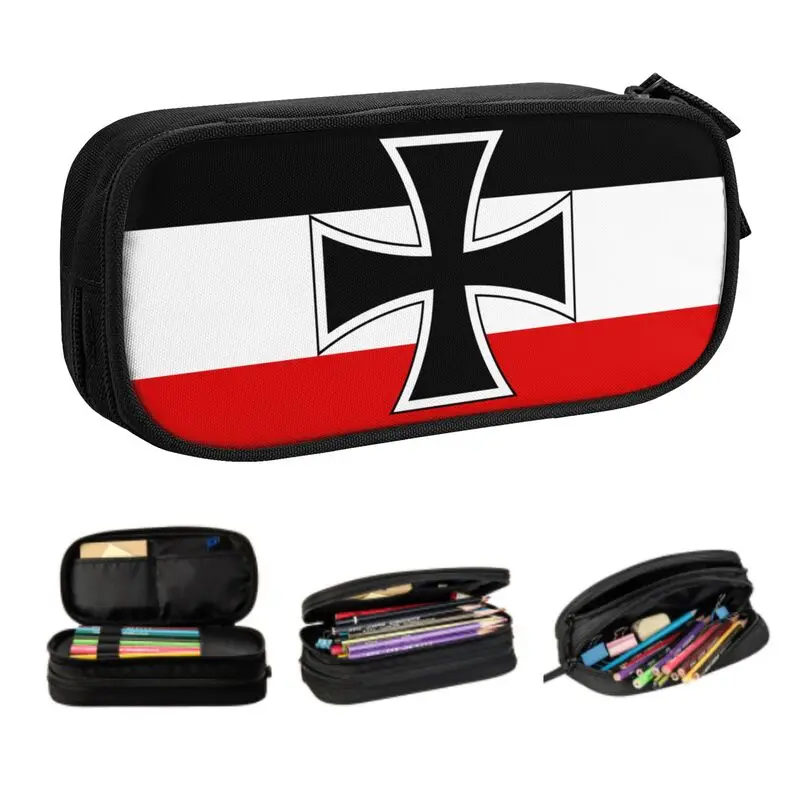 Case For Boys Gilrs Large Storage National Flag Pen Box Bag School Supplies