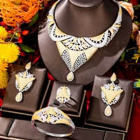 jimbora luxury dreamcatcher geometry african jewelry set for women wedding party cubic zircon indian dubai bridal jewelry set