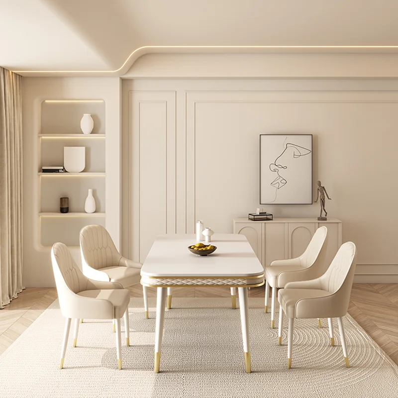 

Nordic Dining Table Kitchen Islands Luxury Conference Side Coffee Tables Living Room Dinner Tavolo Pranzo Garden Furniture Sets