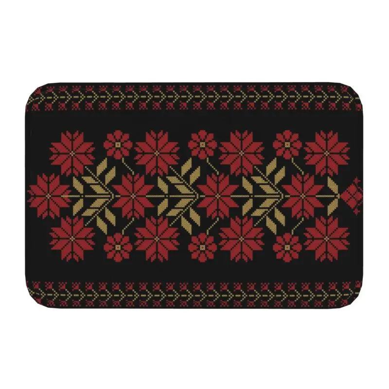 

Напольный Противоскользящий коврик с вышивкой и цветочным принтом