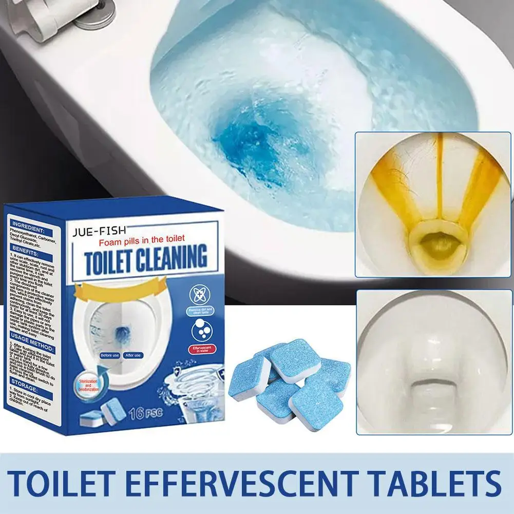 

Automatic Toilet Bowl Cleaner Effervescent Tablet Fast Remover Urine Stain Yellow Dirt Toilet Deodorant Toilet Cleaning Tools