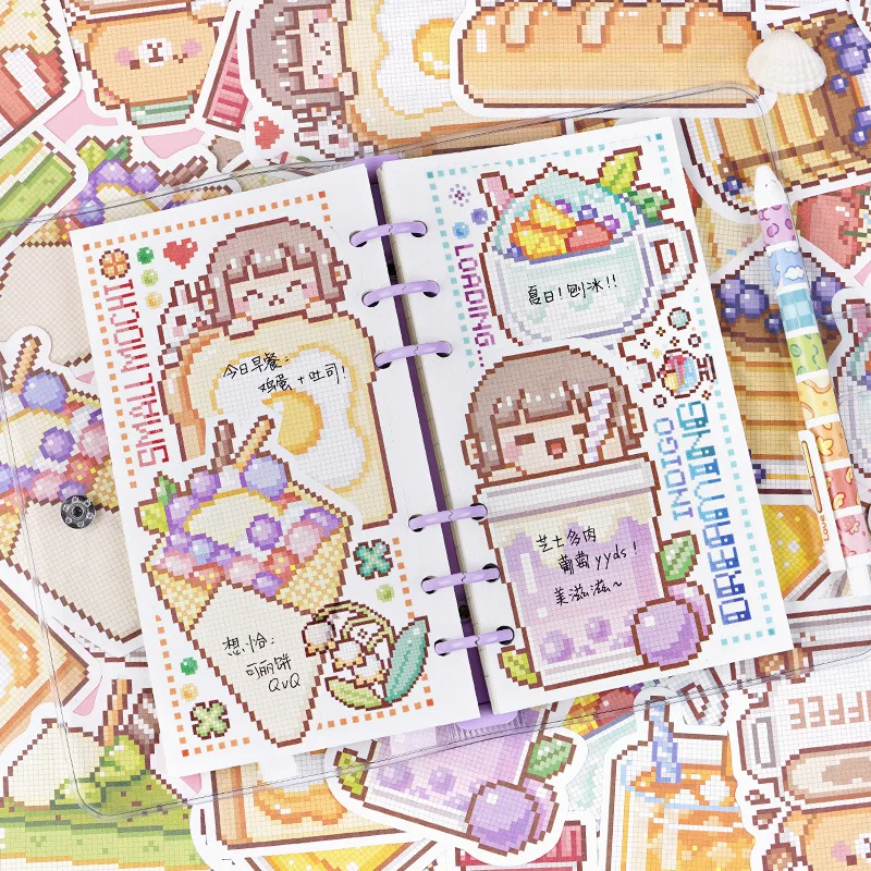 

ICE YOYO 30Sheets Cute Girl Sticky Notes Cartoon Lable Note Material Paper DIY Journal Scrapbooking Stationery Supplies Kawaii
