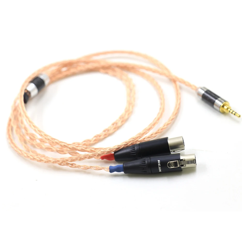 7N однокристаллический кабель для обновления наушников из чистой меди Audeze LCD-3 LCD-2