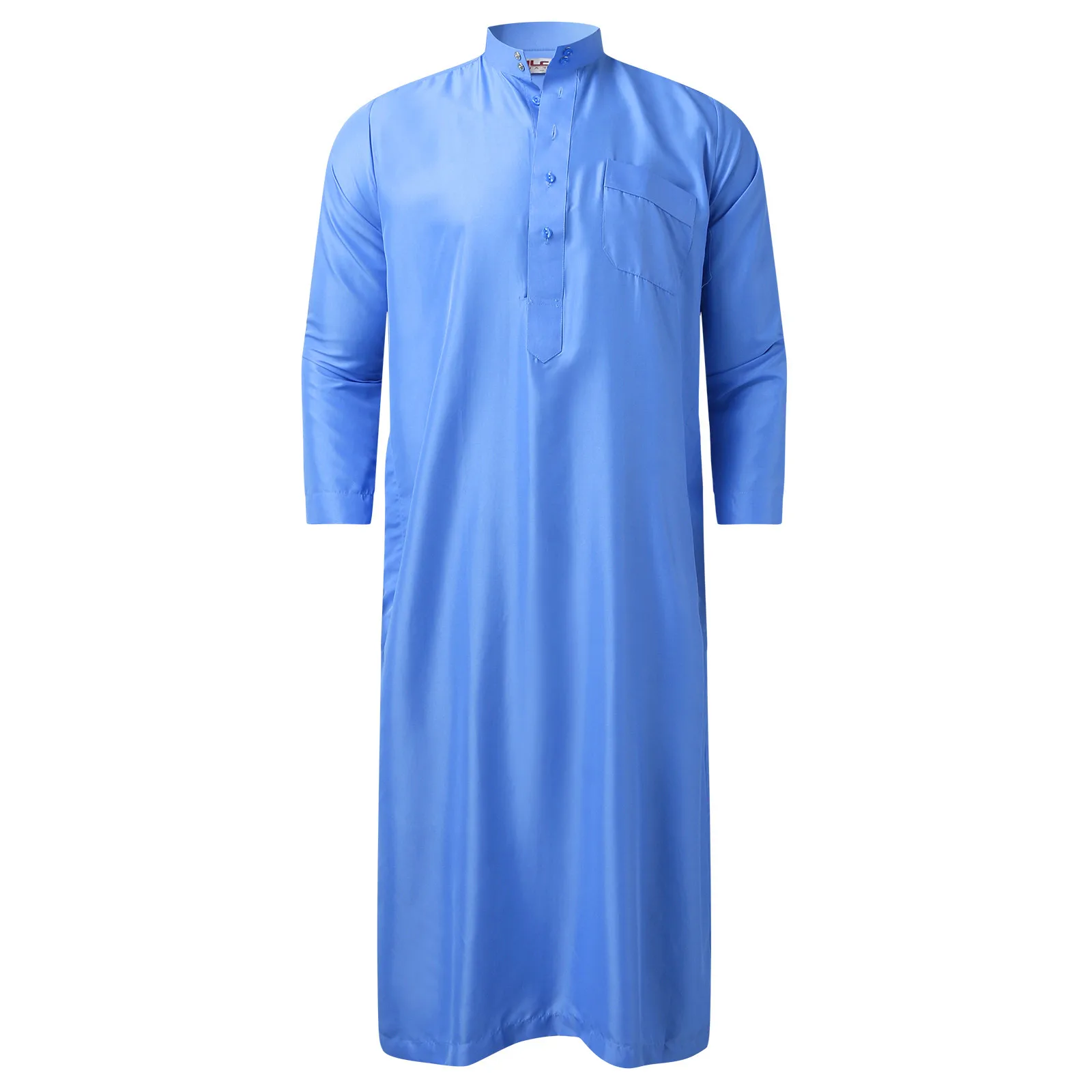 Мусульманская одежда мужская длинная с длинным рукавом Свободная мусульманская