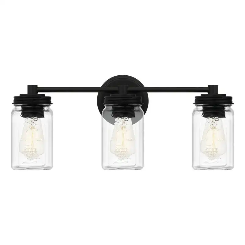 

3-Light Matte Black Light