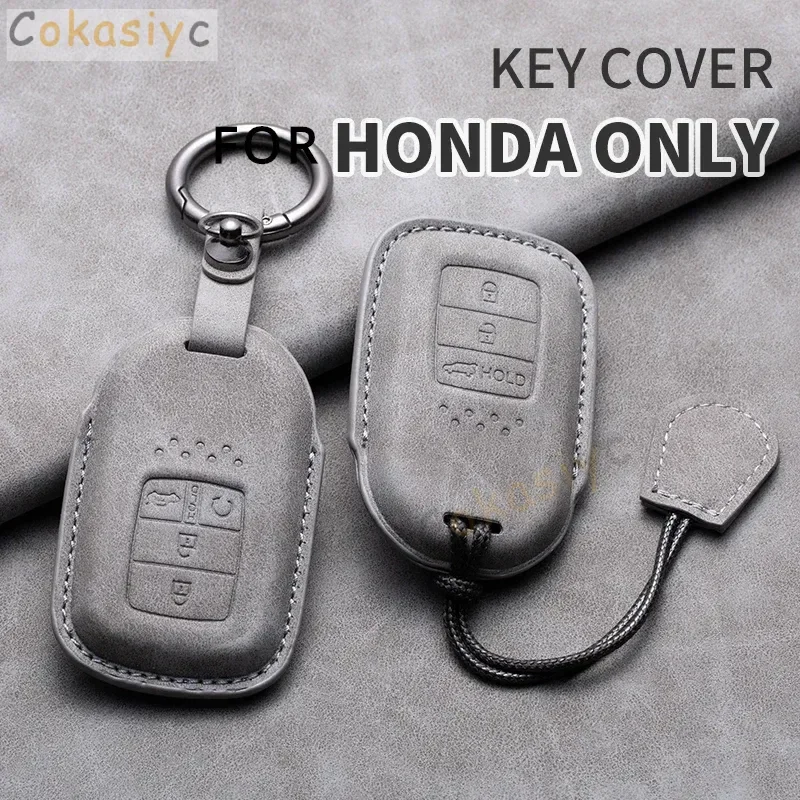 Чехол для автомобильного ключа Honda Accord CRV CR-V Fit Civic HR-V HRV Jazz BRV BR-V City XR-V кожаный чехол