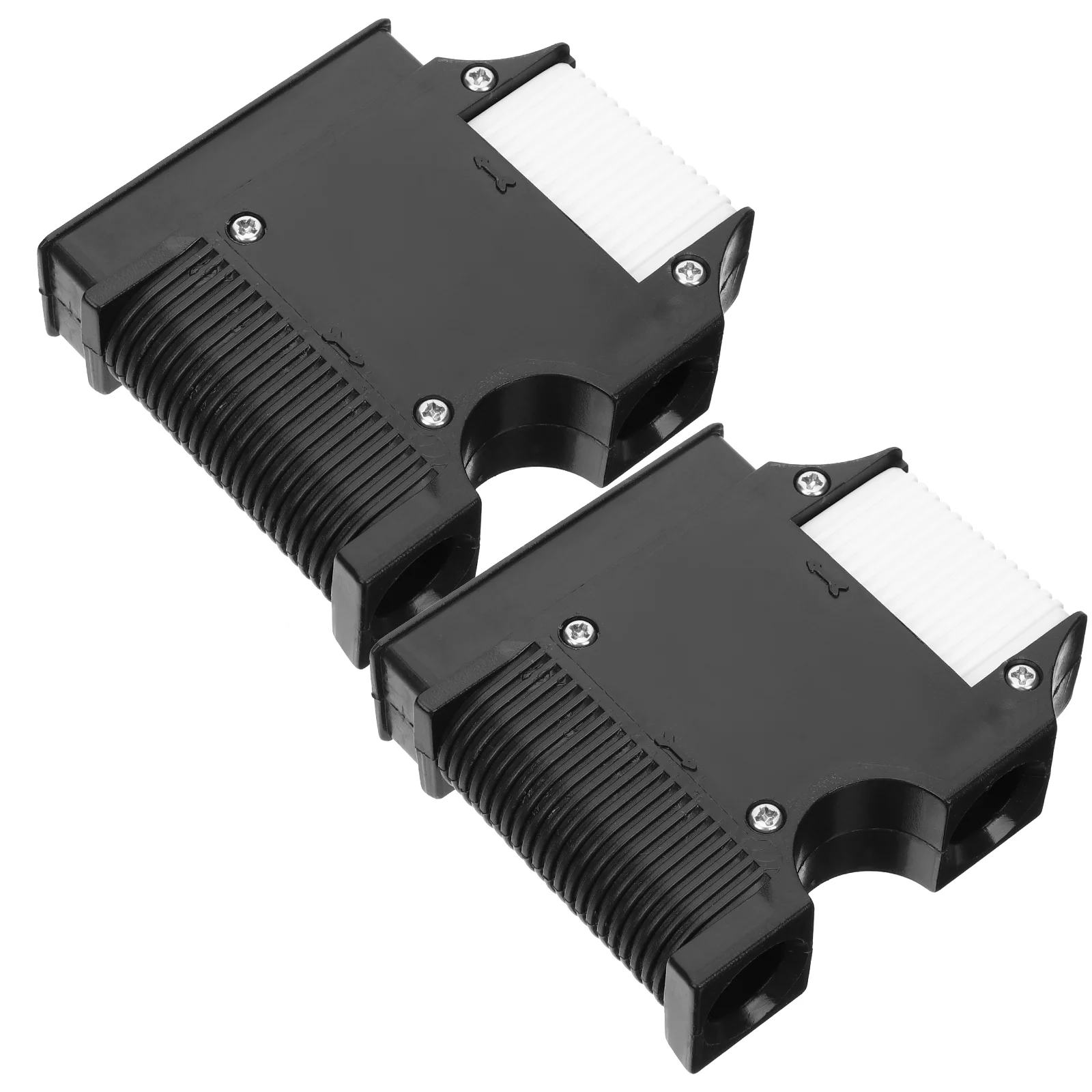 

2 Pcs Heavy Duty Clothes Rack Fixer Adjuster Boat Fixing Clips Hanger Hooks Holder Plastic Rail