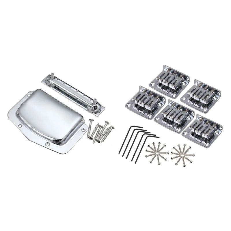 

1 комплект фиксированная Регулируемая перемычка для Teisco Harmony & 5X, перемычка из цинкового сплава для 3-струнной сигаретной коробки