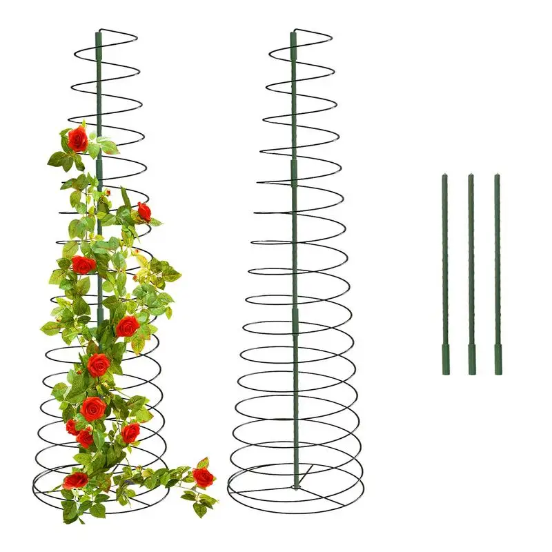 

Spiral Plant Supports Stretchable Tomato Supporter Cage Elegant Vegetable Support Trellis For Rose Orchid Lily Vegetable Fruits