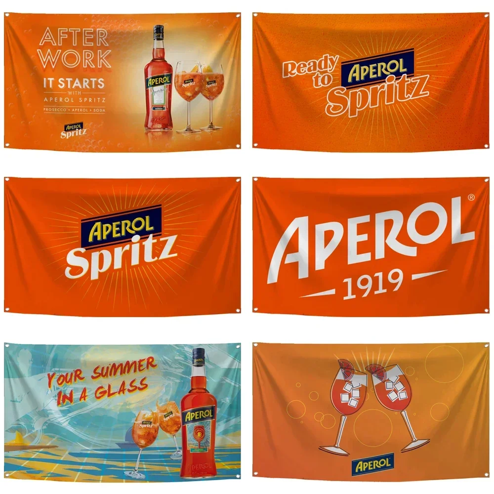2 × 3 фута 5 футов флаг Aperols из полиэстера цифровой печатный Пивной Баннер