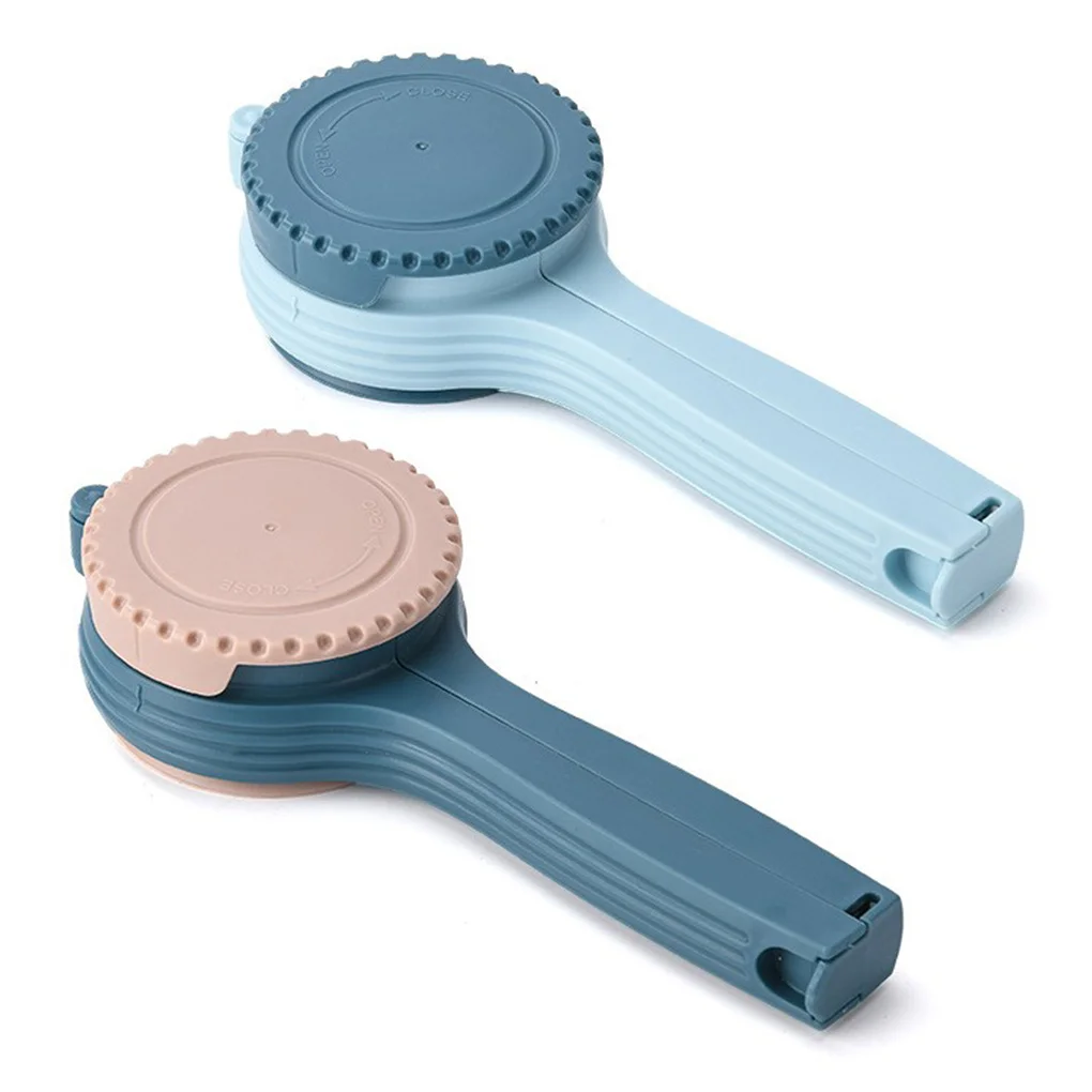

Snack Storage Bag Sealing Clip with Cap PP Plastic Moisture-proof Sealer Nut Pouch Clamp Kitchen Tool Accessory Blue